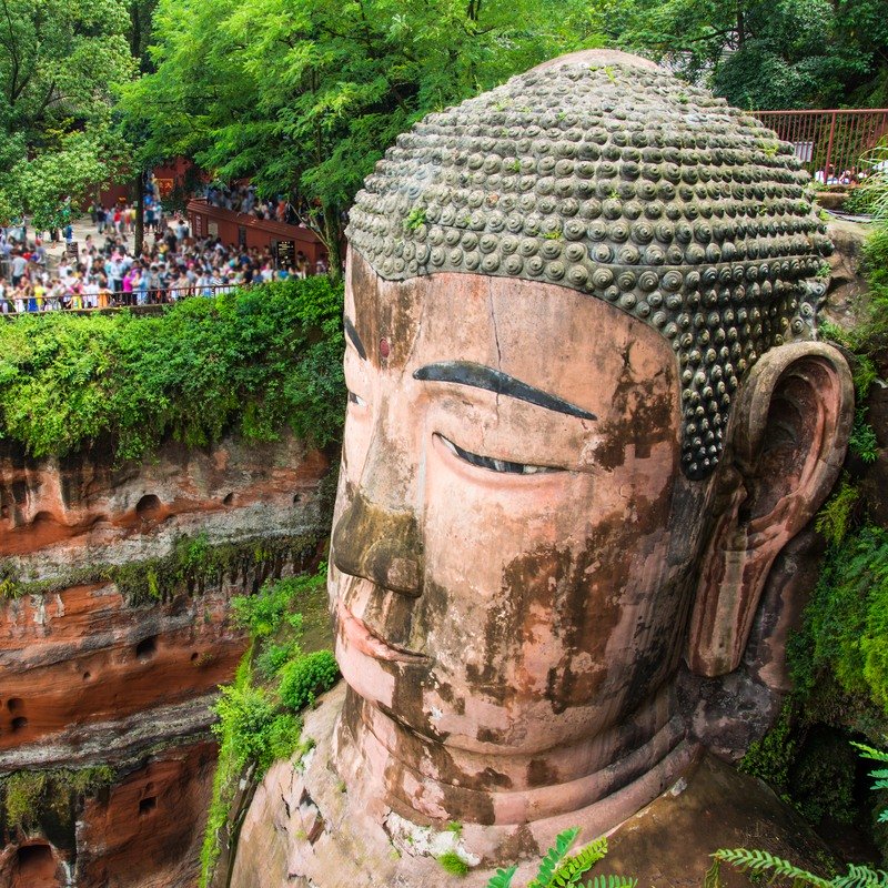 Travel Writing Huge Leshan Buddha in China 