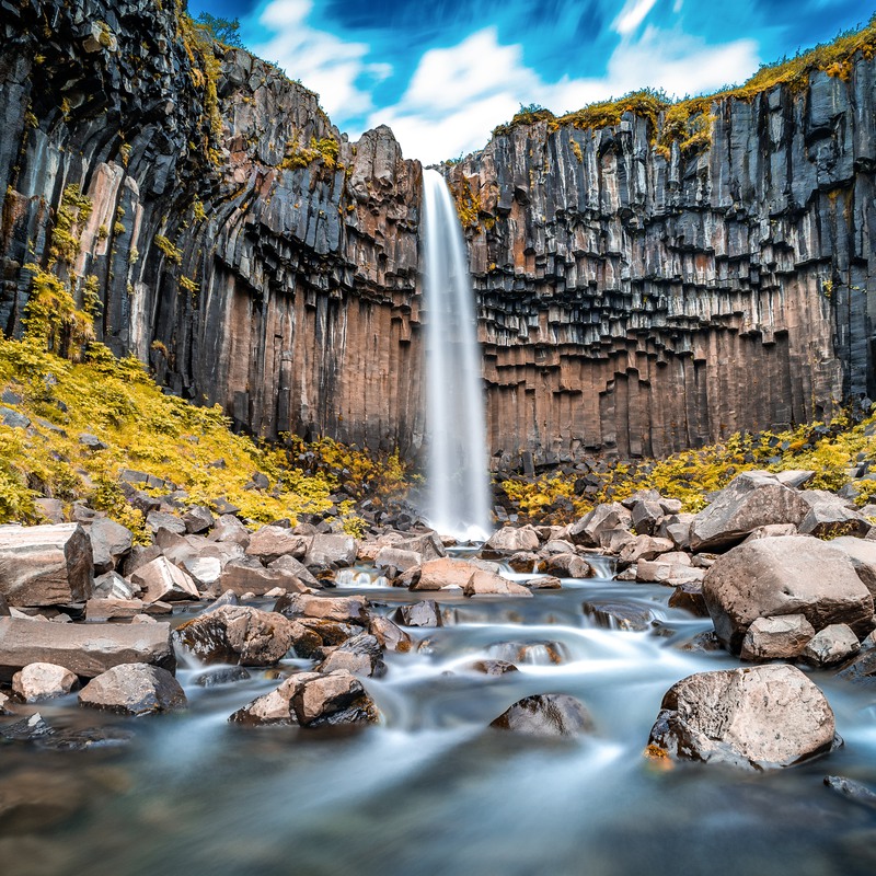 Travel Writing Svartifoss Waterfall in the spring